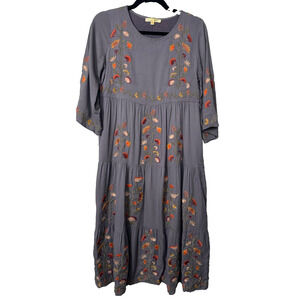 Bohemian Cottagecore Mimi Daphne Dress Dress XS Shabby Chic Emboroidered D4